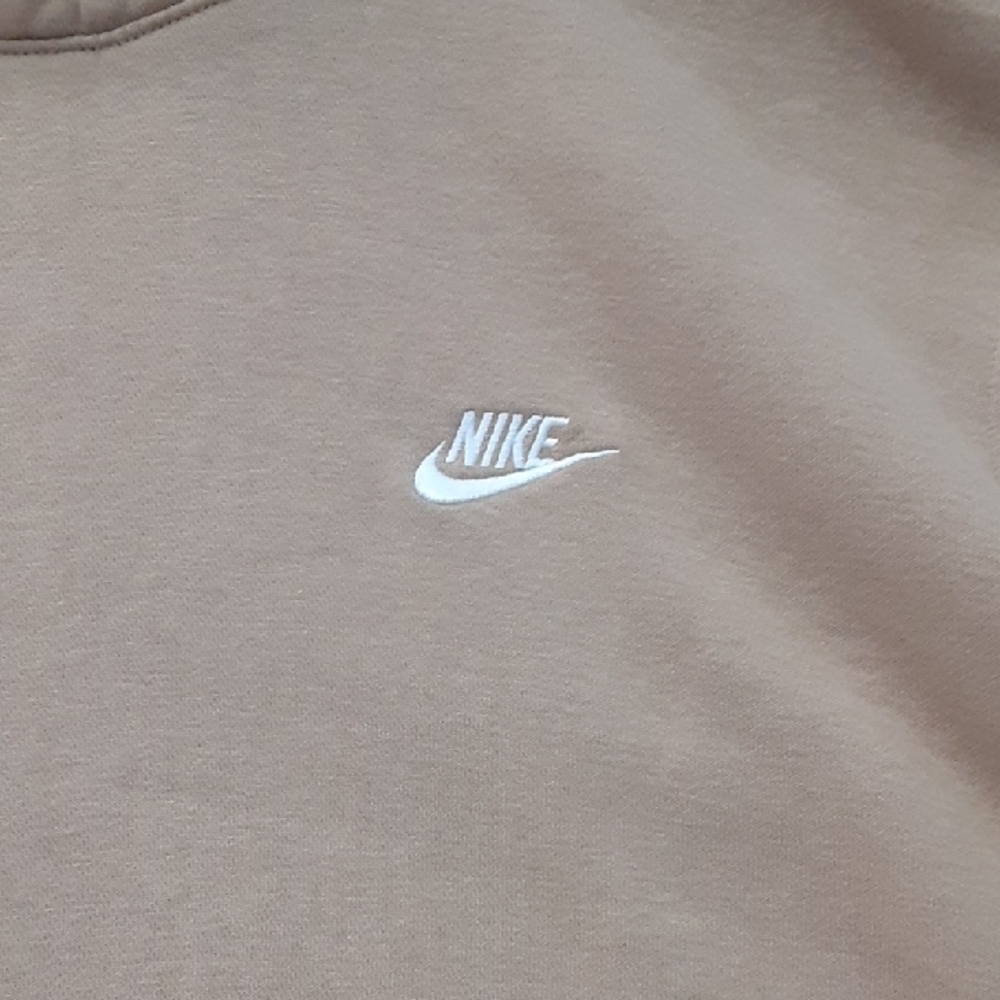 Nike Club Men's Fleece Beige Pullover Hoodie. - Picture 5 of 16